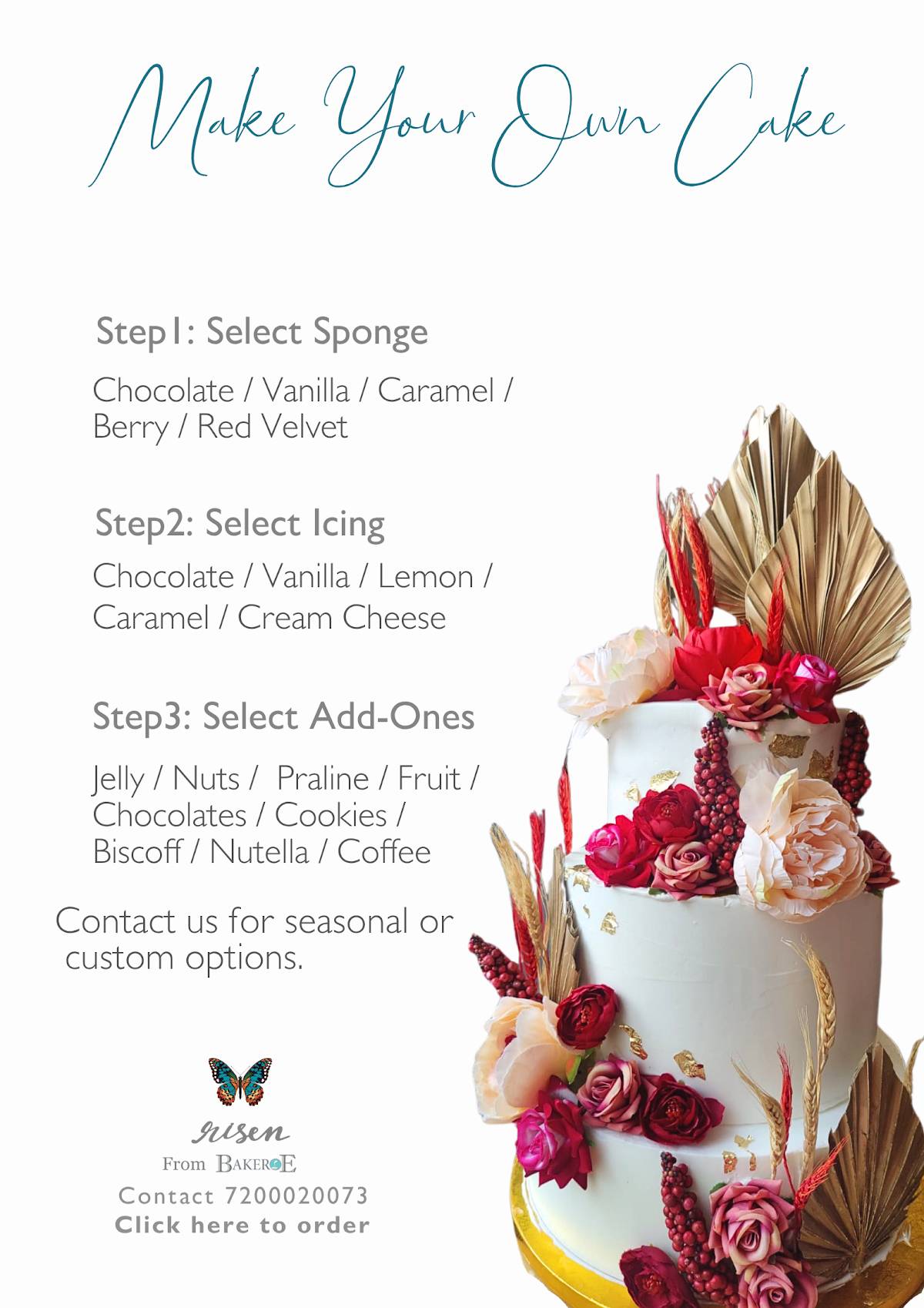 Bakeroe- customized cakes in coimbatoreonline cake delivery in coimbatore menu