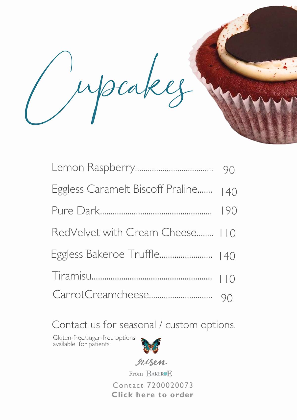 Bakeroe- customized cakes in coimbatoreonline cake delivery in coimbatore menu