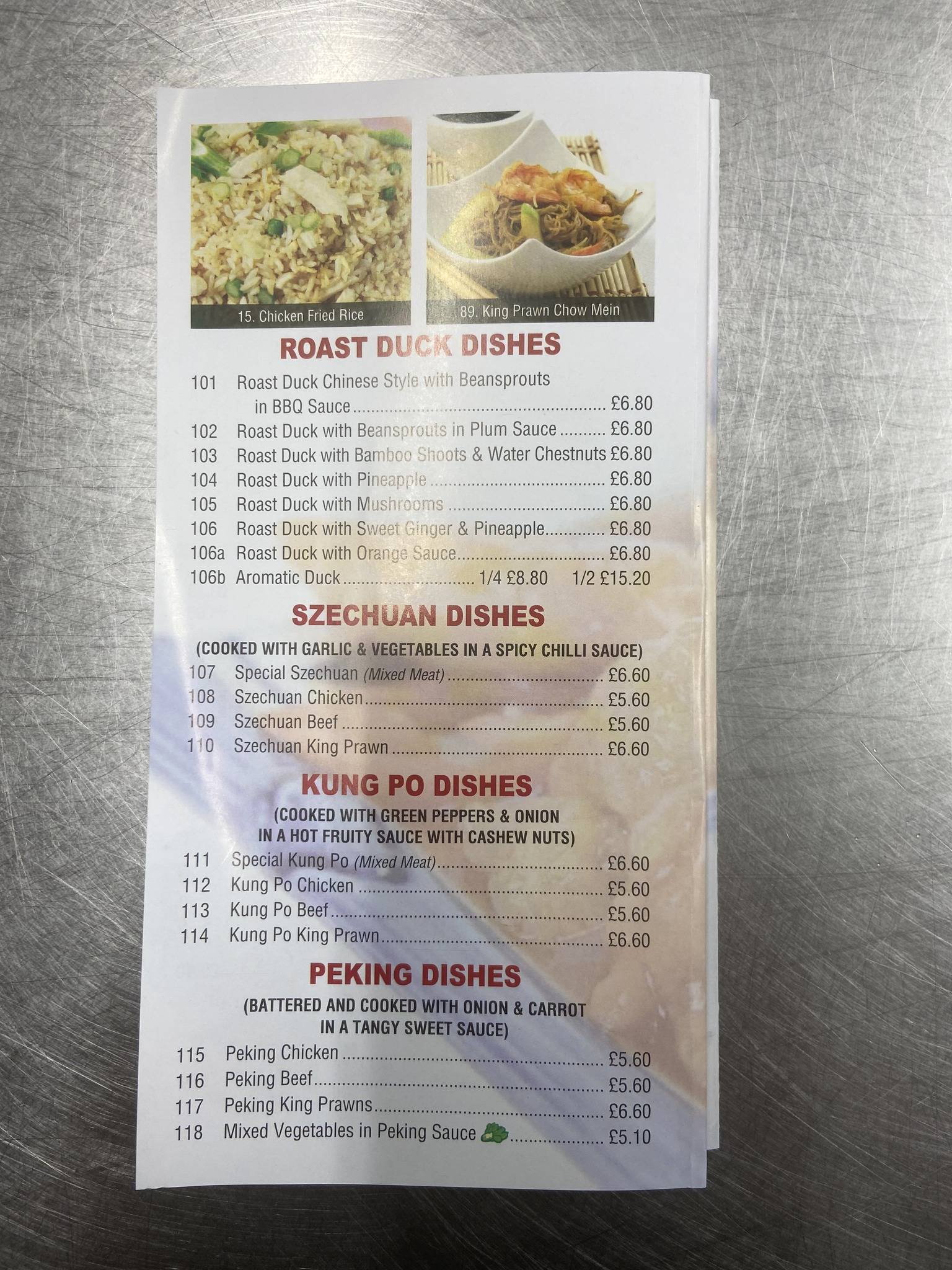 Menu at Boultham Park Chinese Takeaway fast food, Lincoln