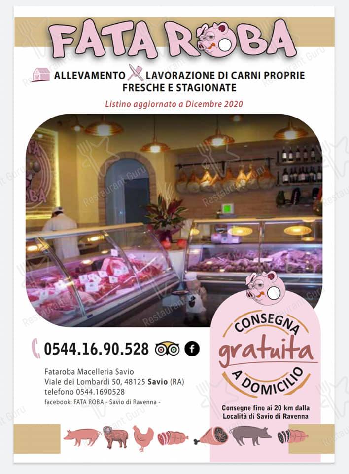 Menu di Fata Roba - Area Grill fai da te 