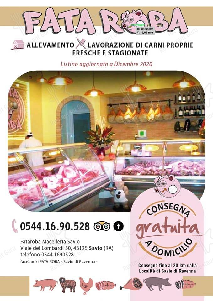 Menu di Fata Roba - Area Grill fai da te 