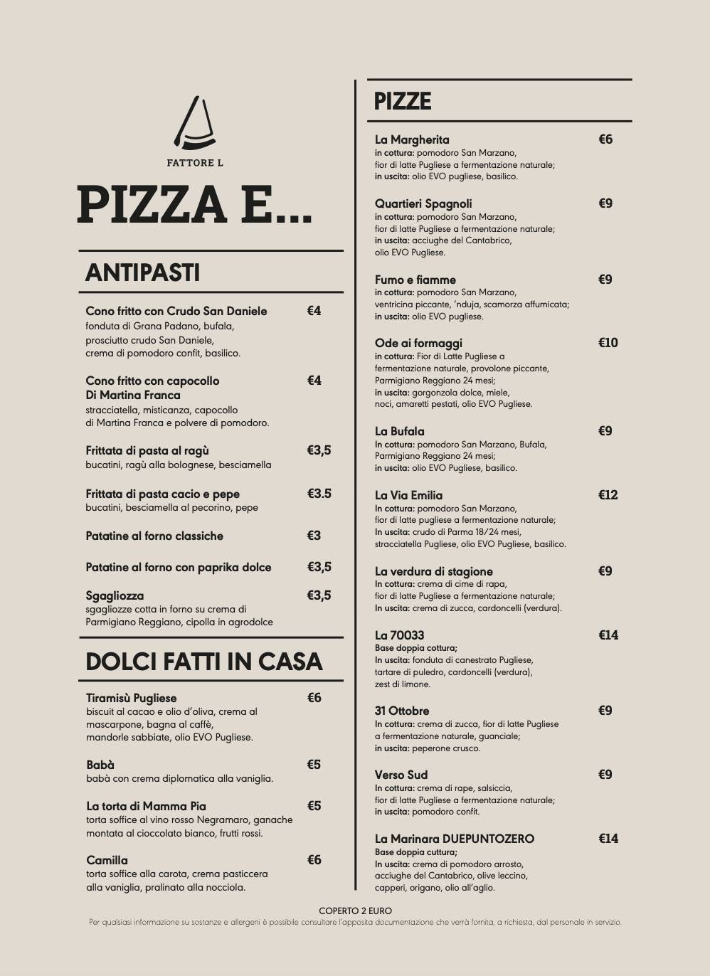 Menu di Fattore L 