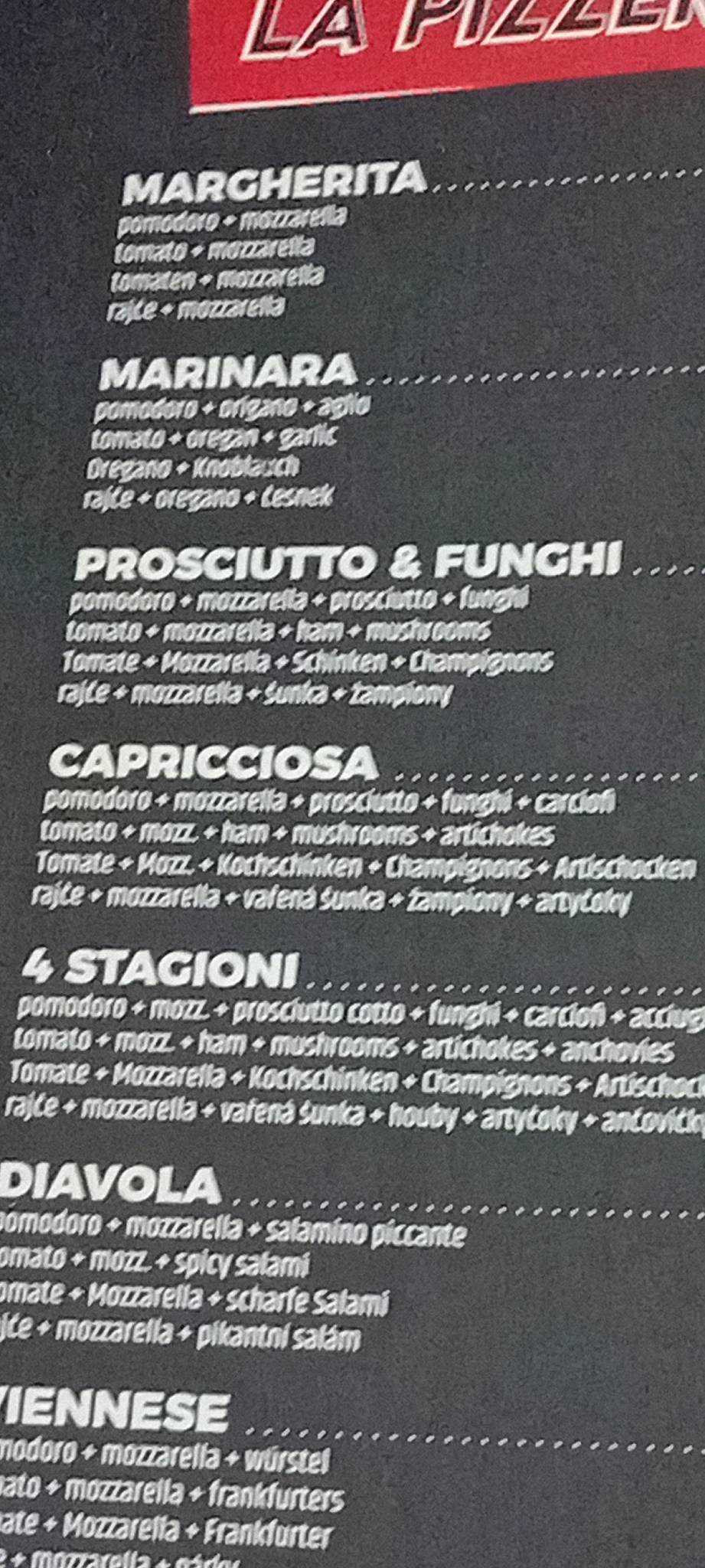 Menu di Fetta's Pizza&Food - Caorle 