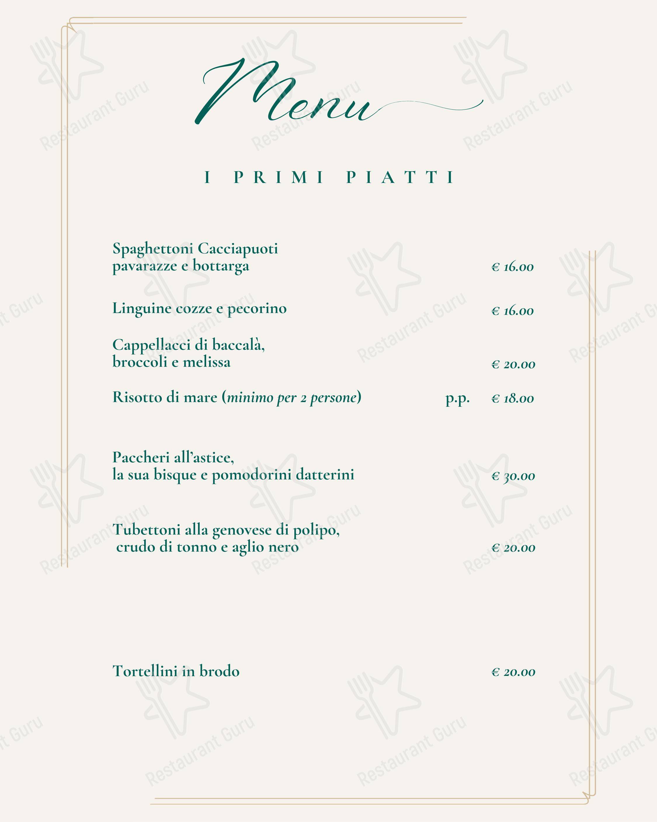Основное меню per Fiskebar - Linea 22 ristorante