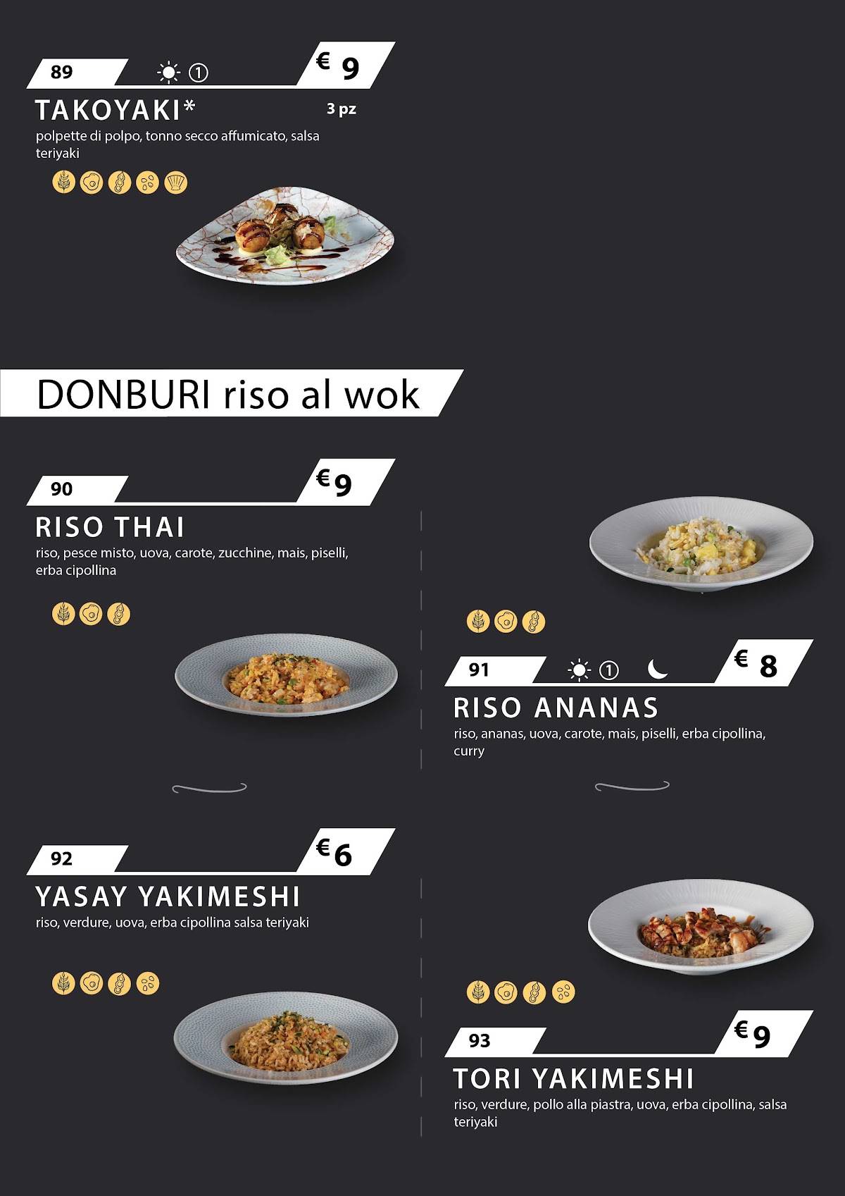 Menu di Flying Fish Cagliari 