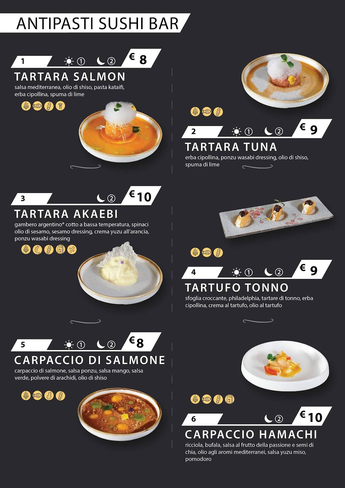 Menu di Flying Fish Cagliari 