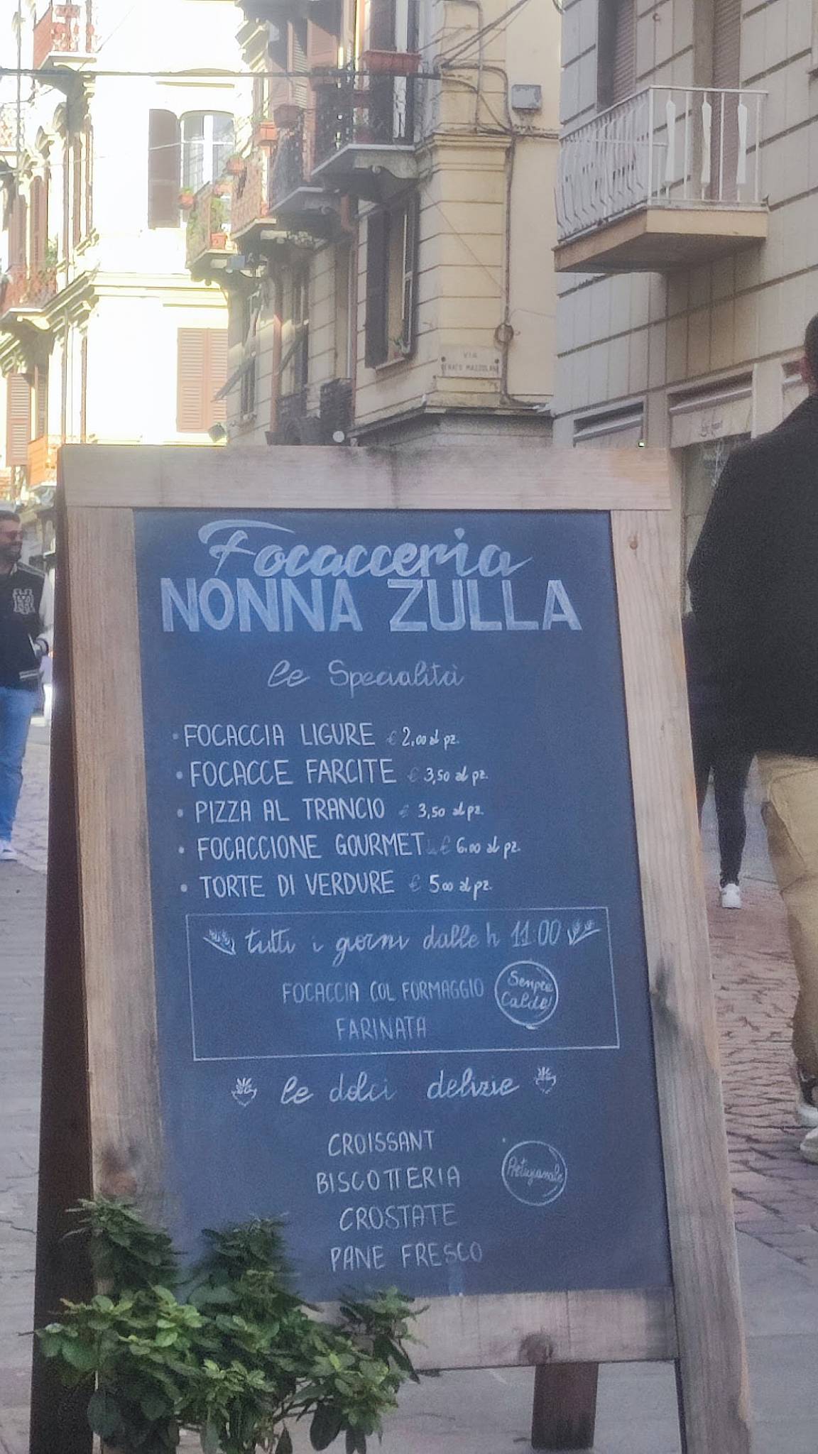Menu di Focacceria Nonna Zulla 