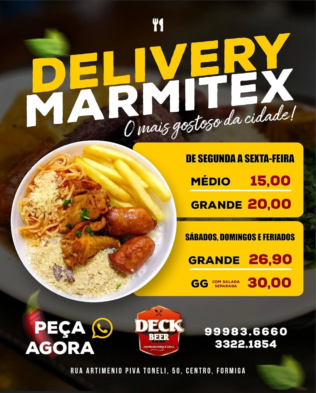 Deck Beer Restaurante Bar e Grill cardápio