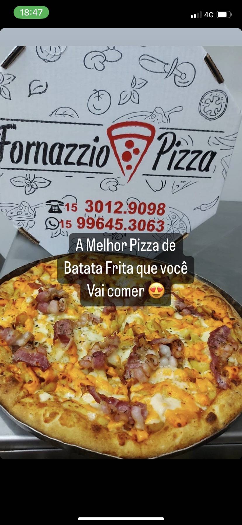 Fornazzio Pizza cardápio