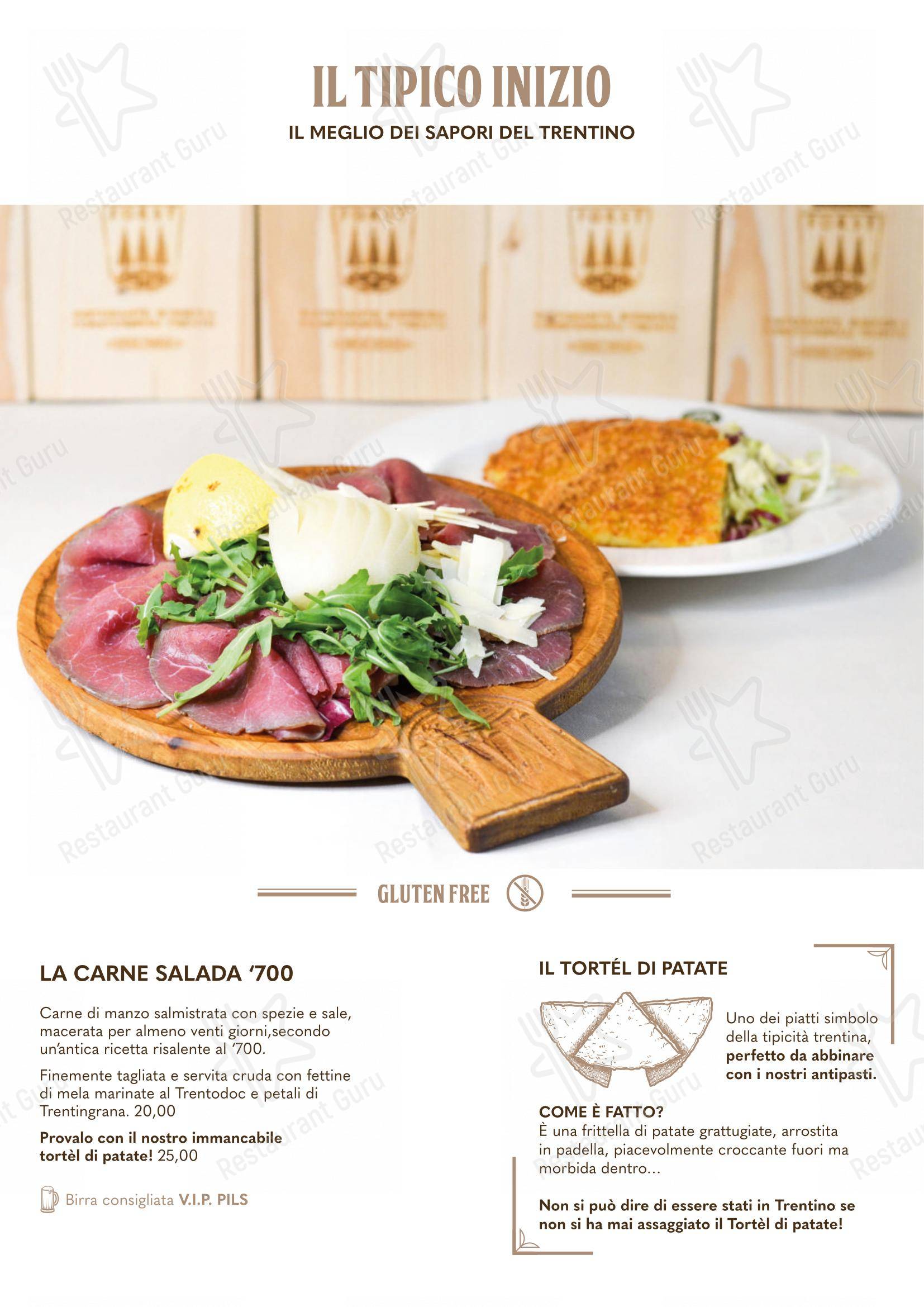 Menu per Forsterbräu Trento in Trento