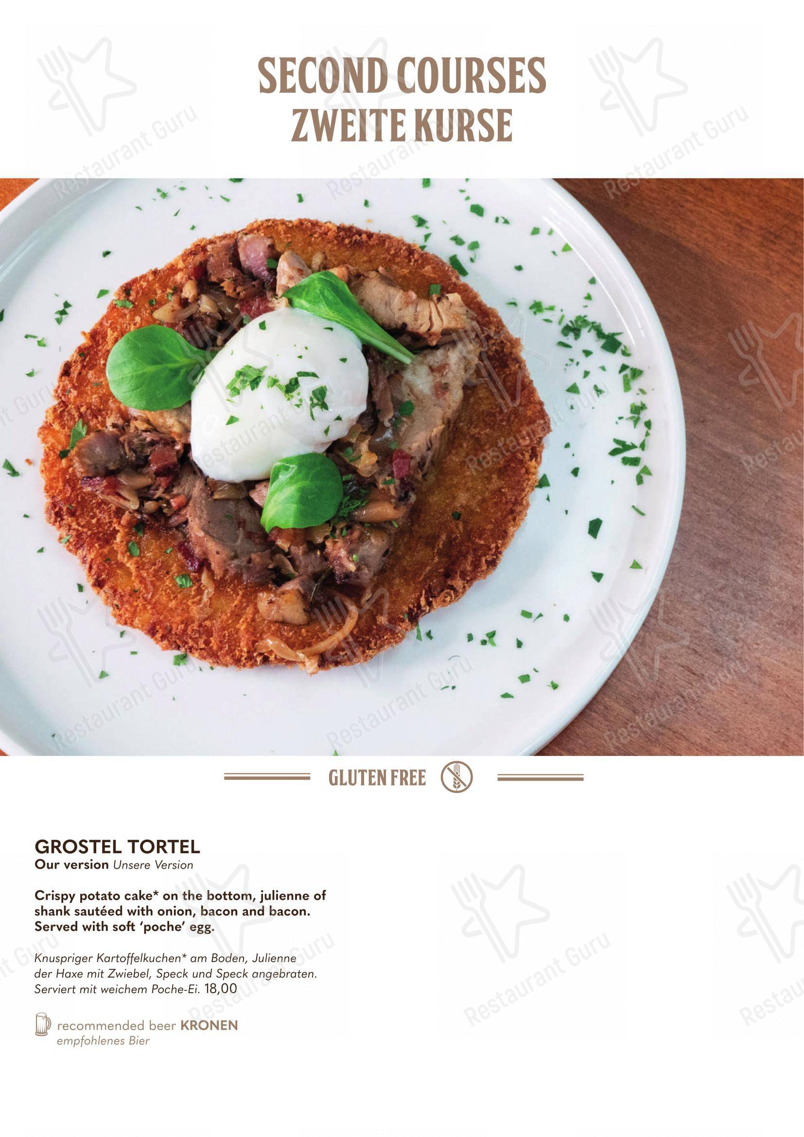 Основное меню per Forsterbräu Trento pub & bar