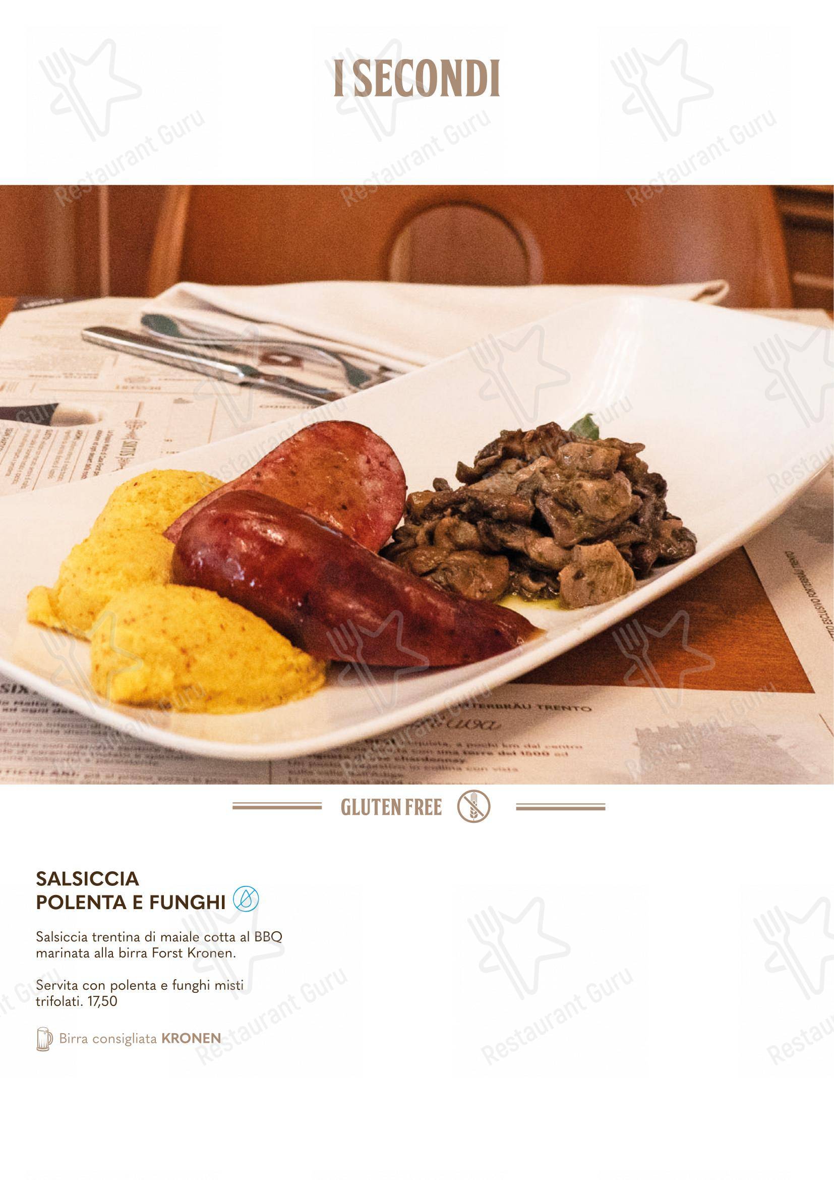 Menu di Forsterbräu Trento - Menu