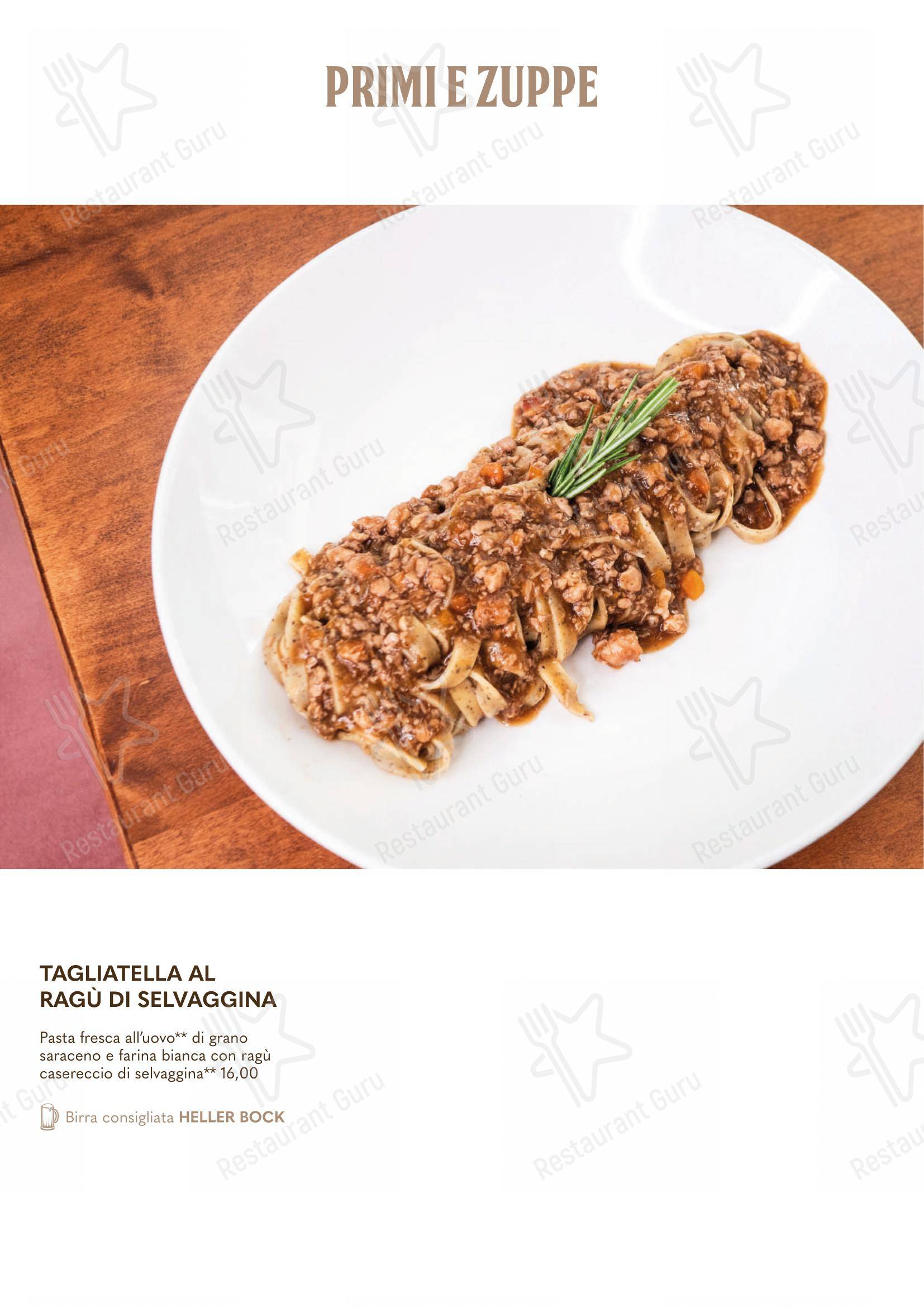 Menu di Forsterbräu Trento - Menu