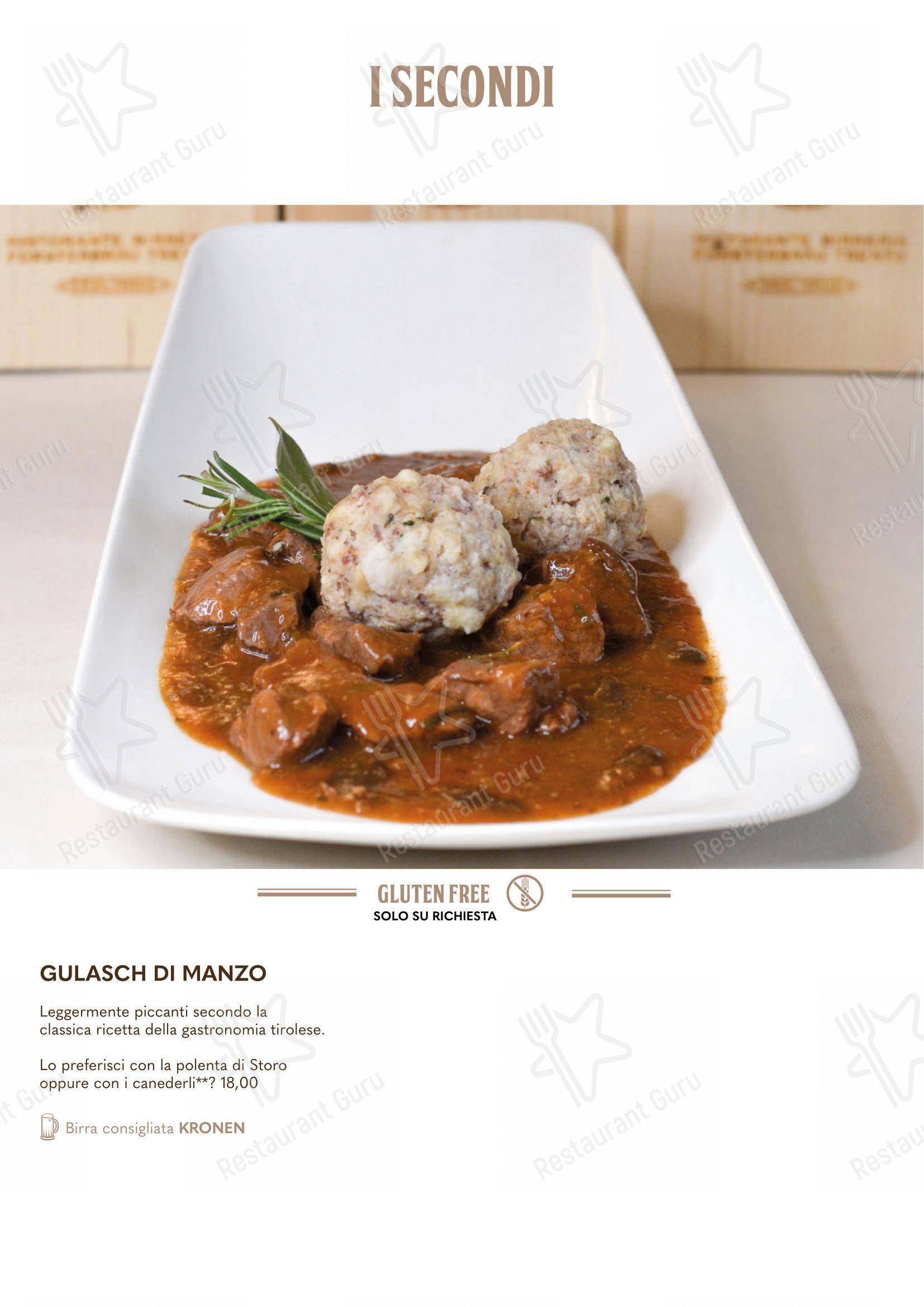 Menu per Forsterbräu Trento pub & bar