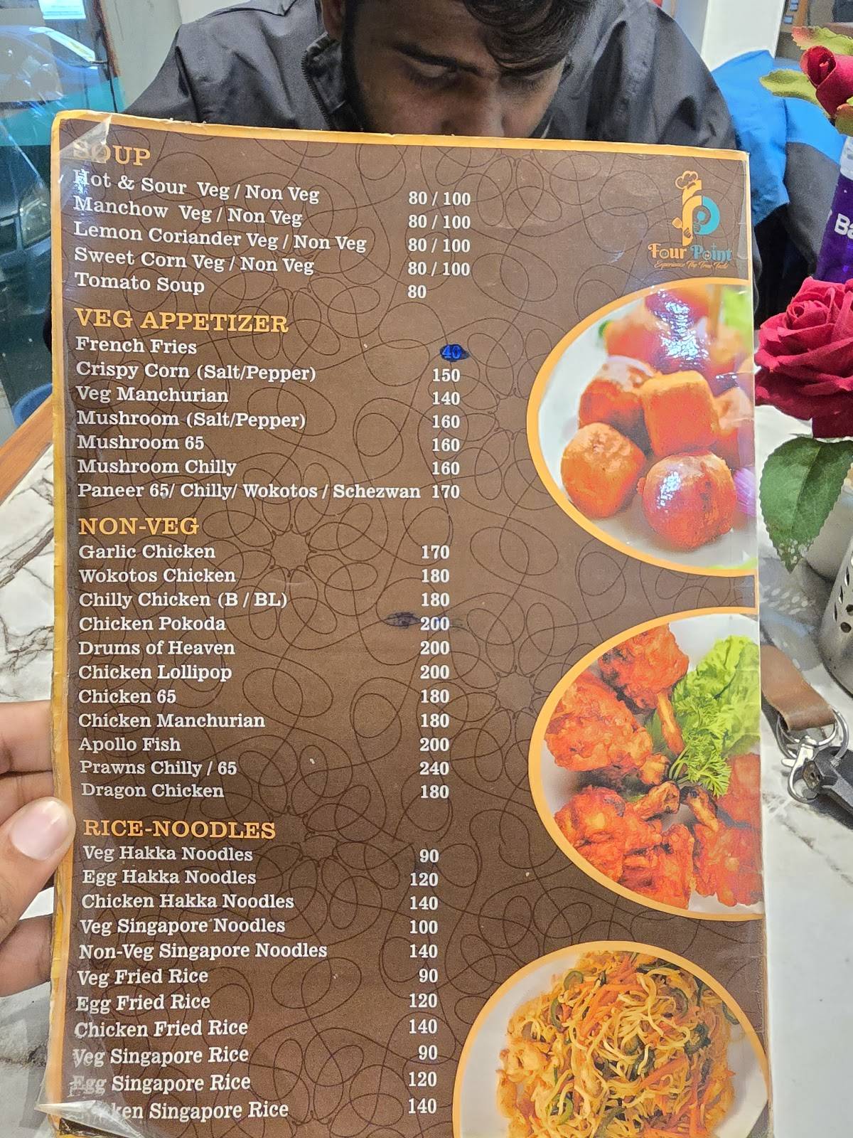 Four Point Restaurant menu