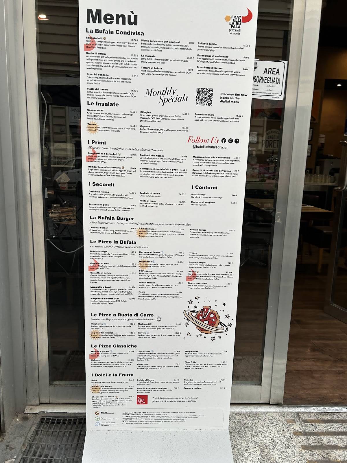 Menu di Fratelli La Bufala 