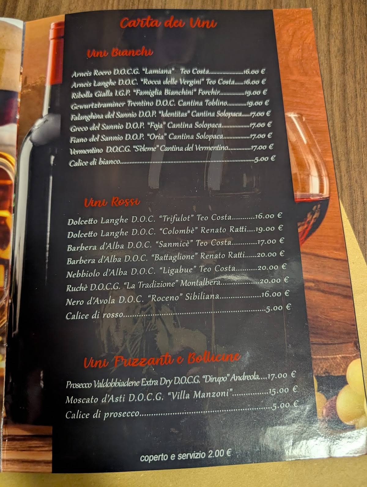 Menu di Fratelli Pummarò 