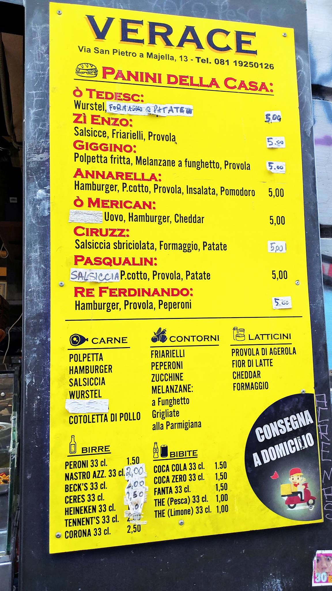 Menu di Verace — Sapore Napoletano 