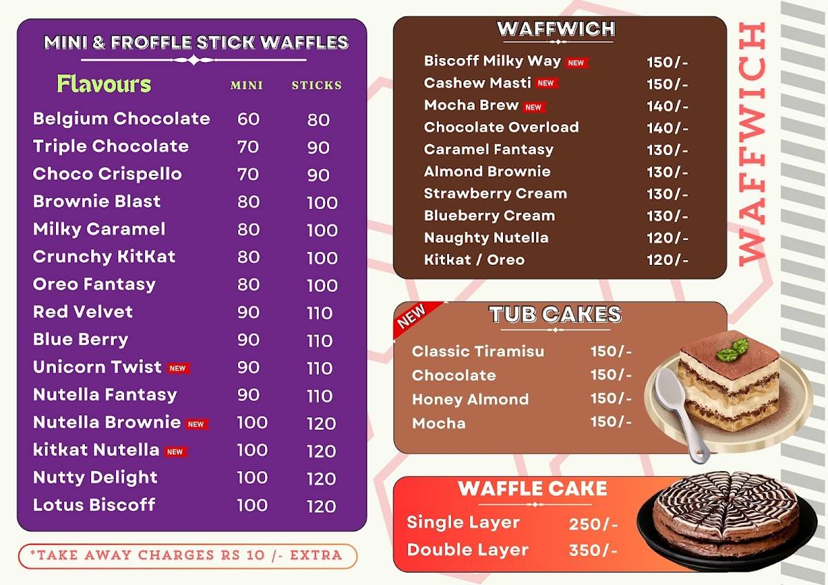 Froffles menu