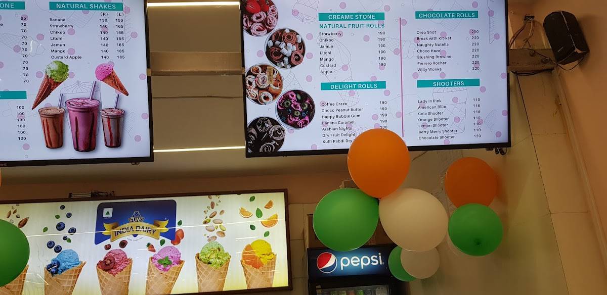 Fun India Dairy menu