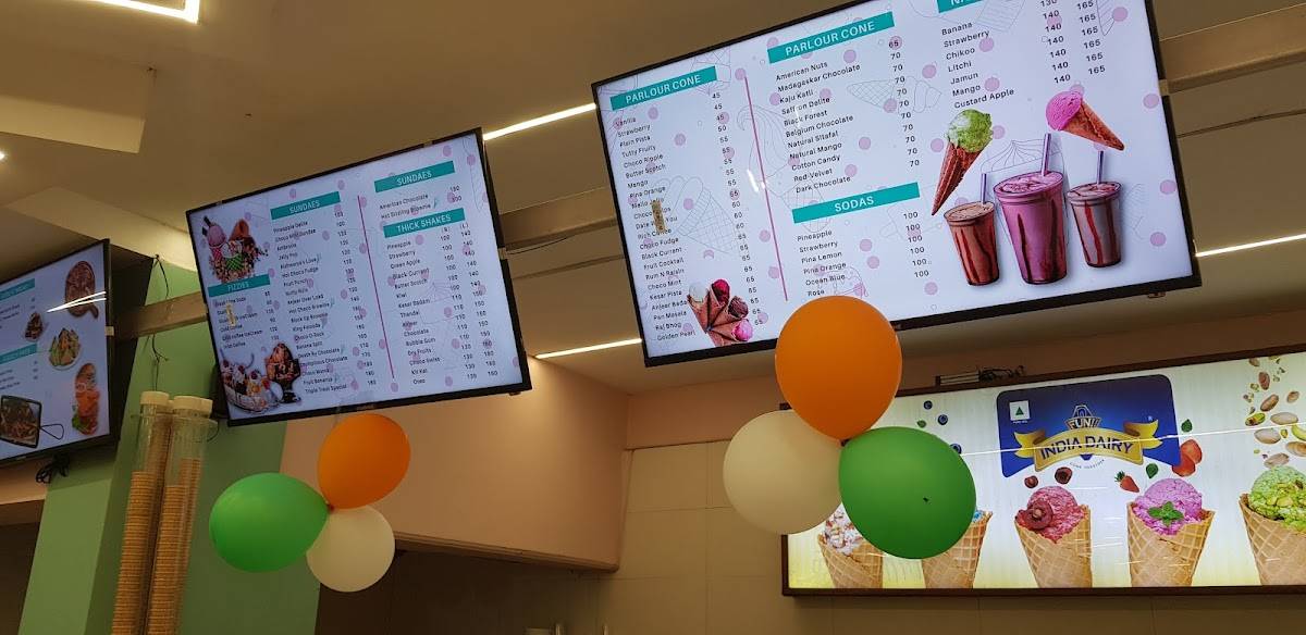 Fun India Dairy menu