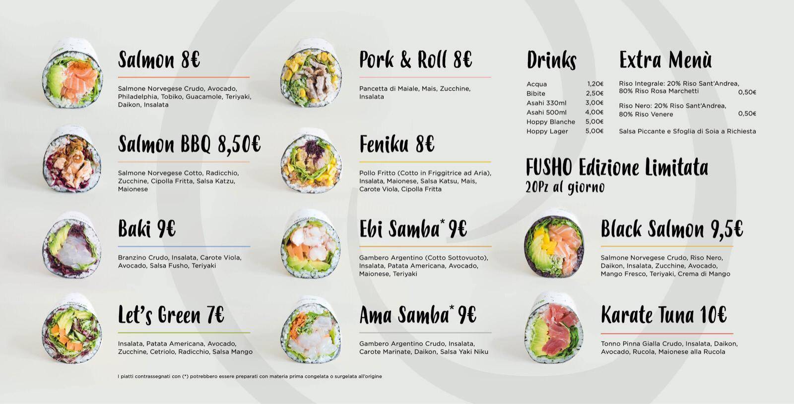 Menu di Fusho 