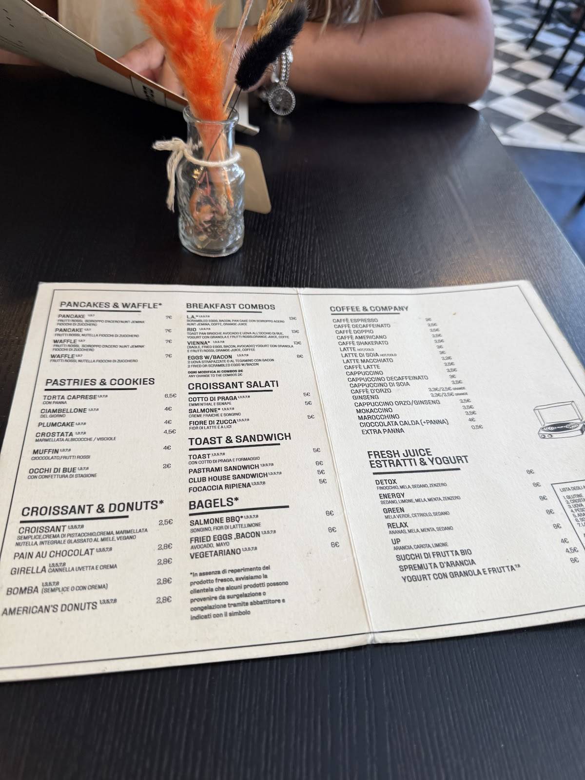 Menu di GOODY 1976 