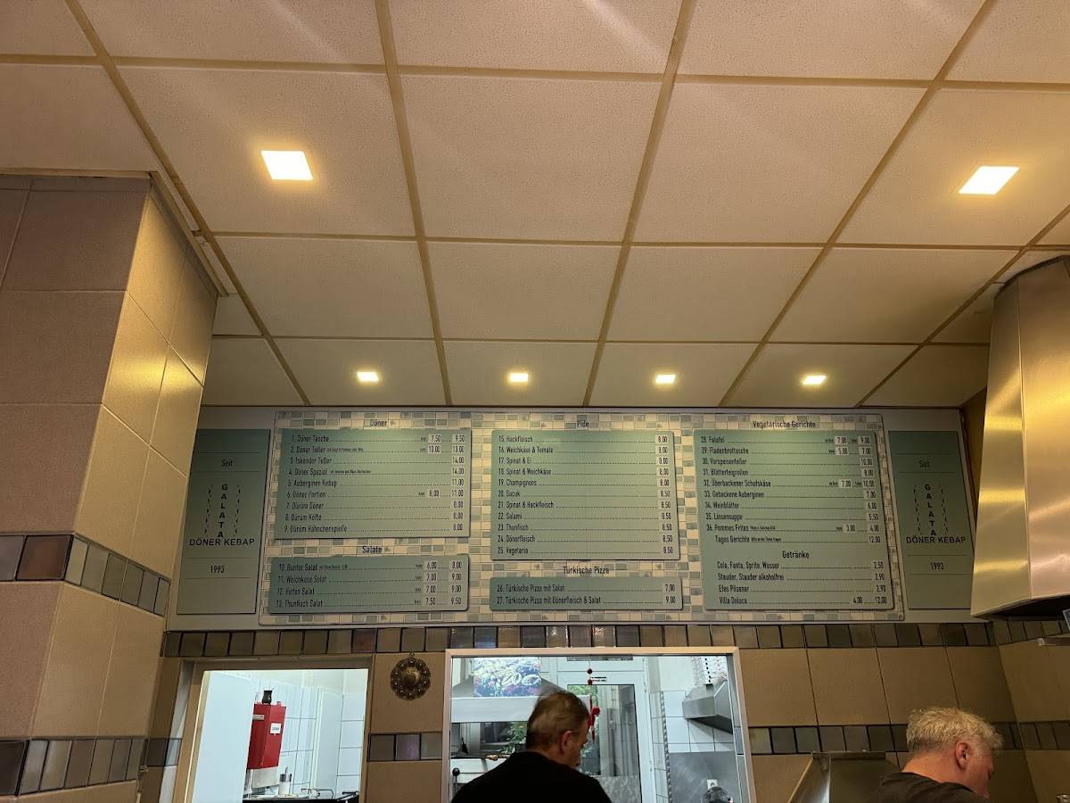 Menu de Galata Kebap
