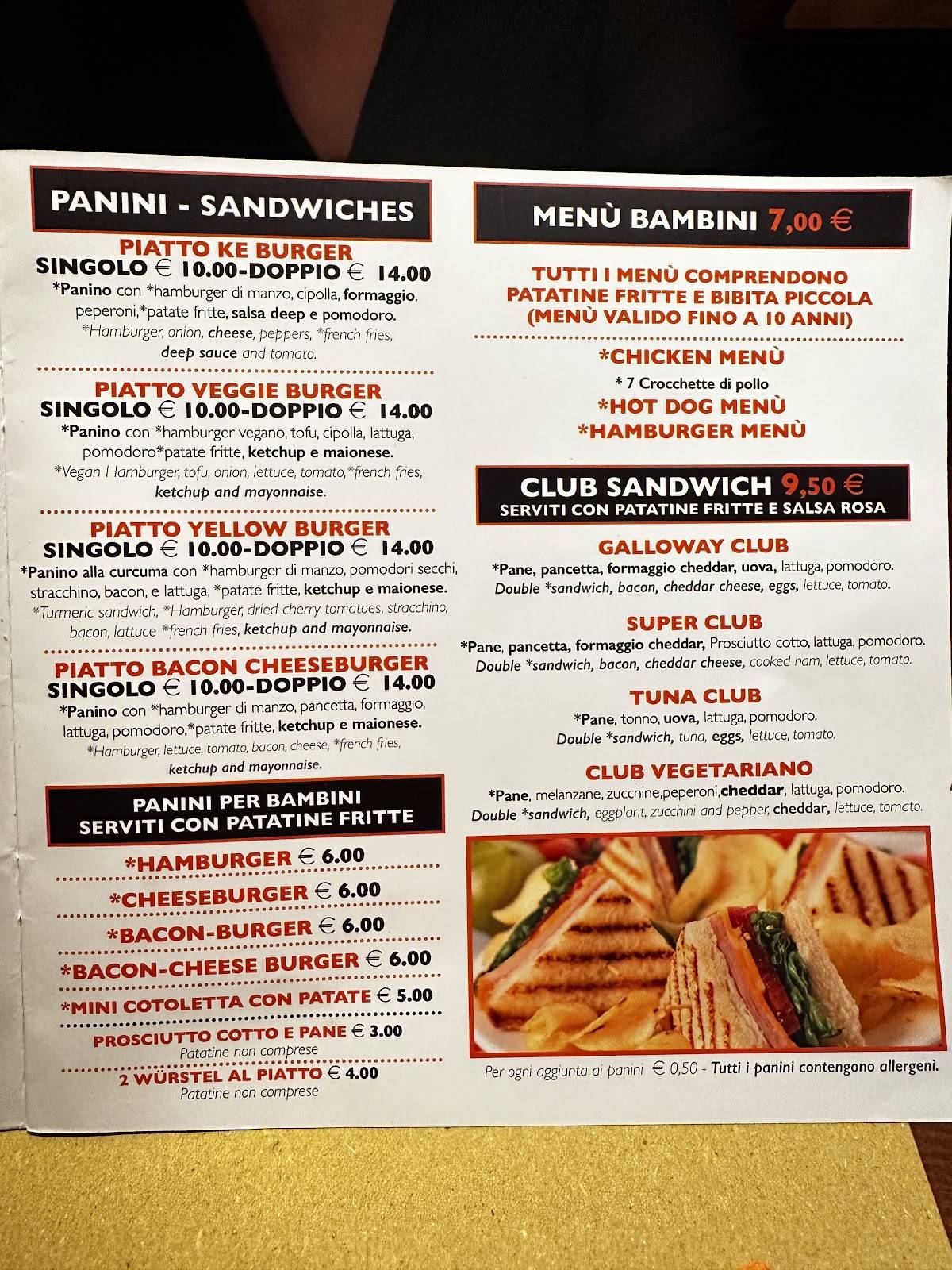 Menu di Galloway 