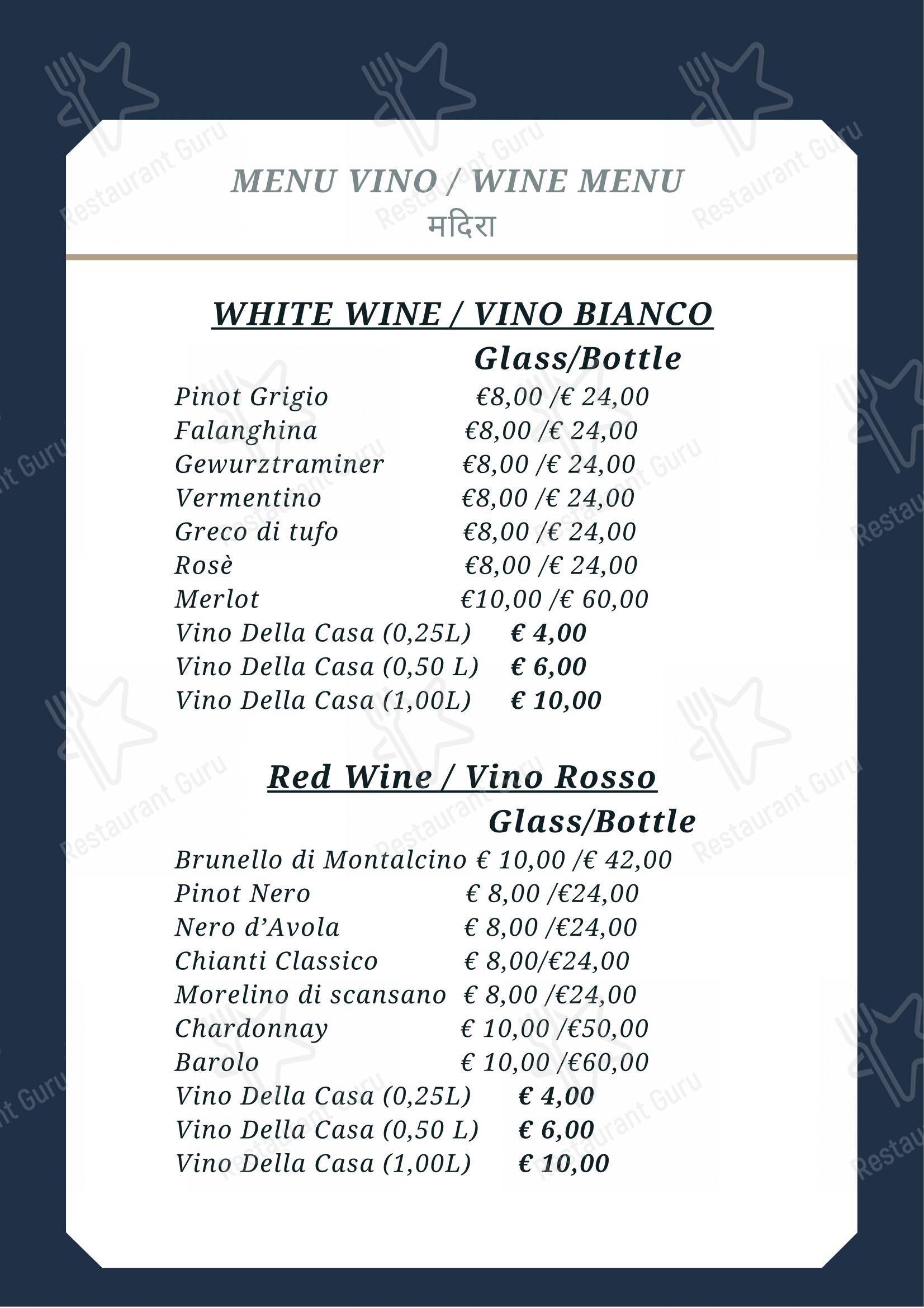 Menu di Gandhi 2 Indian Restaurant - Menu bar