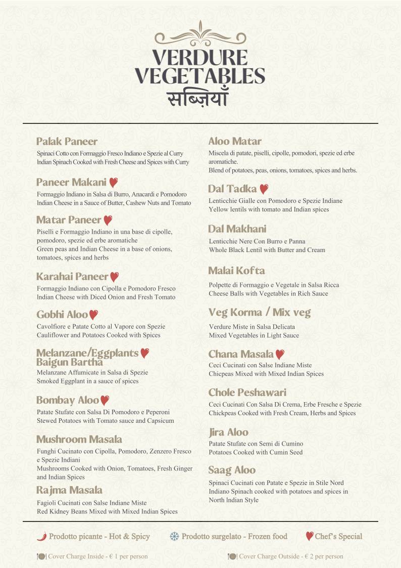 Menu di Gandhi 2 Indian Restaurant 