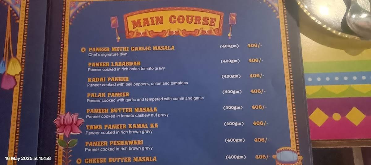 Legends of Punjab KUDASAN GANDHI NAGAR menu