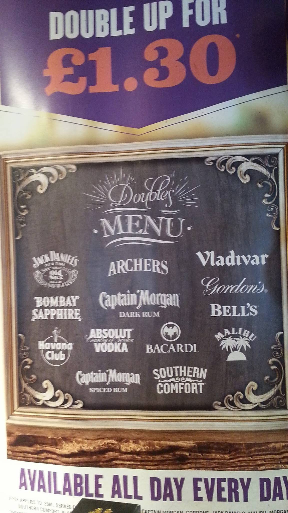 Menu at & Dragon pub & bar, BartonunderNeedwood