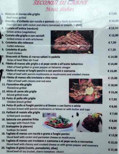 Menu de Ristorante Pizzeria Gioia 53