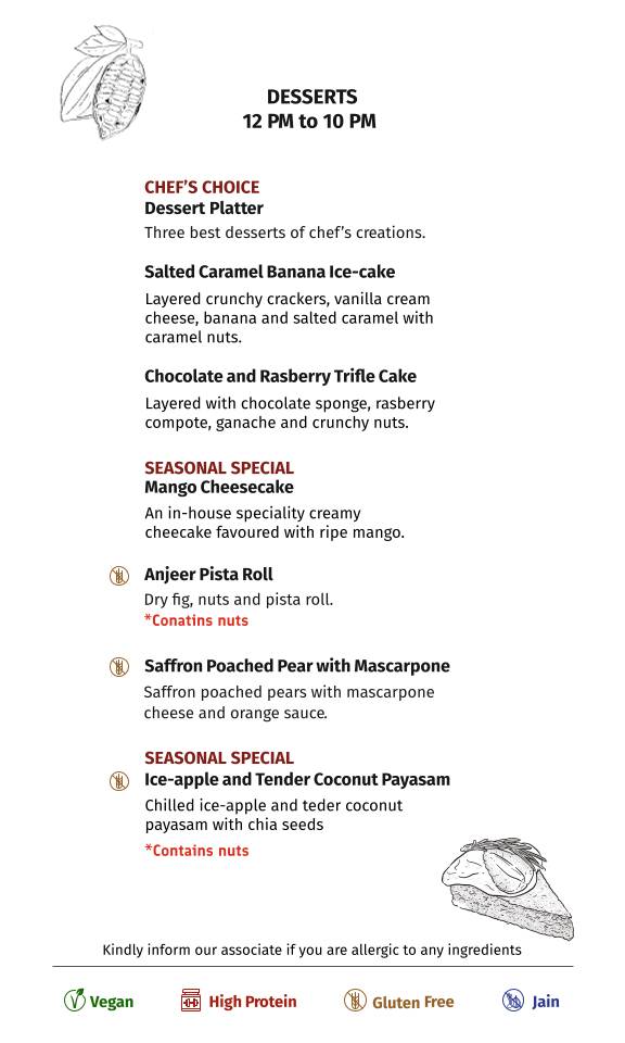 Go Native Whitefield menu