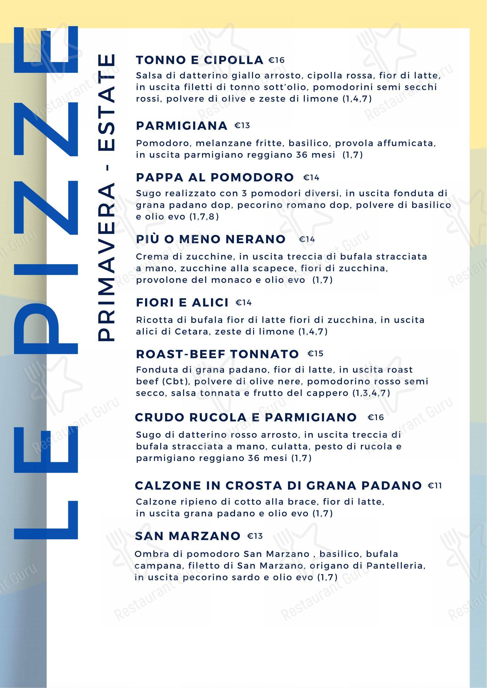 Menu bar per Ristorante Pizzeria Golfo di Napoli ristorante