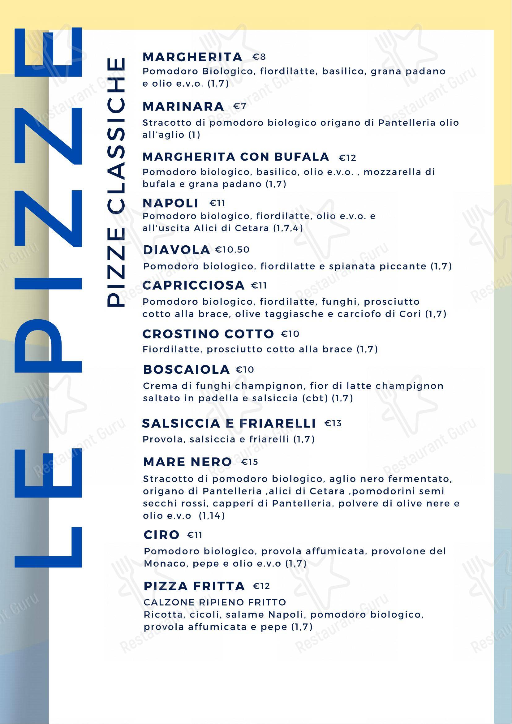Menu bar per Ristorante Pizzeria Golfo di Napoli ristorante