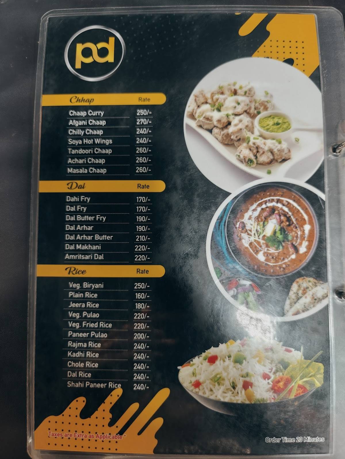 Grand Prakash Dhaba menu