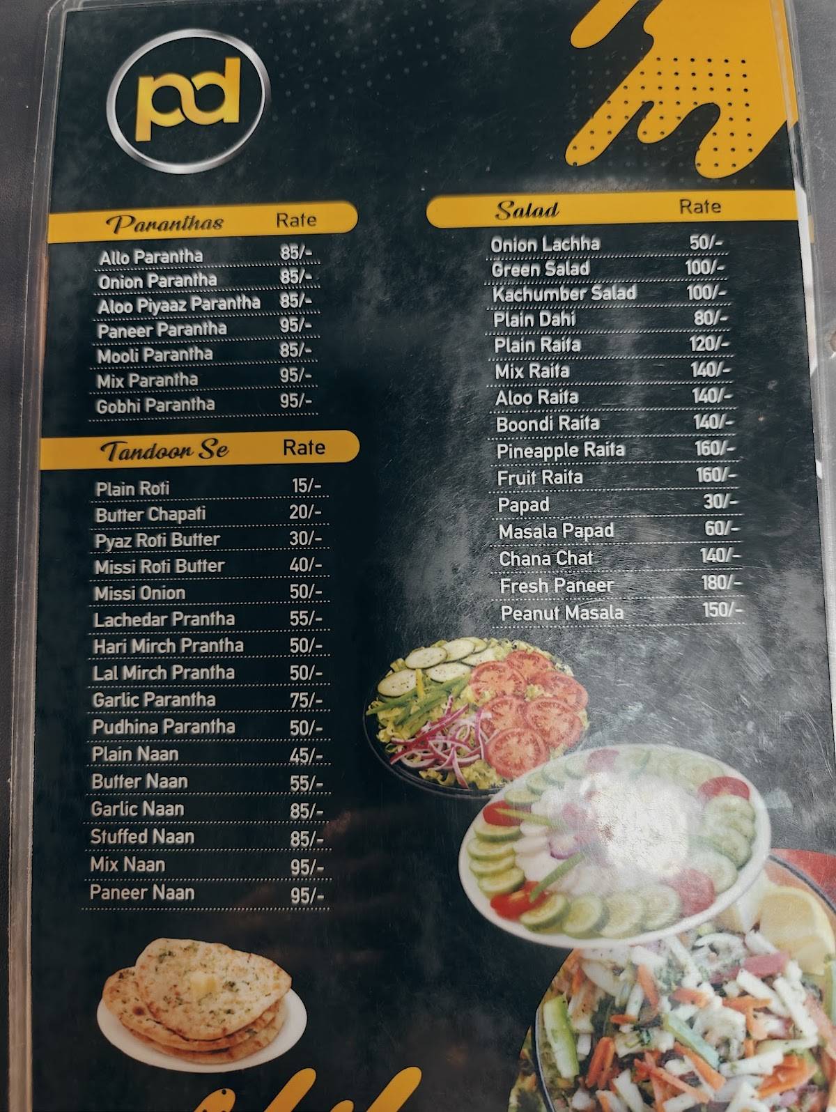 Grand Prakash Dhaba menu