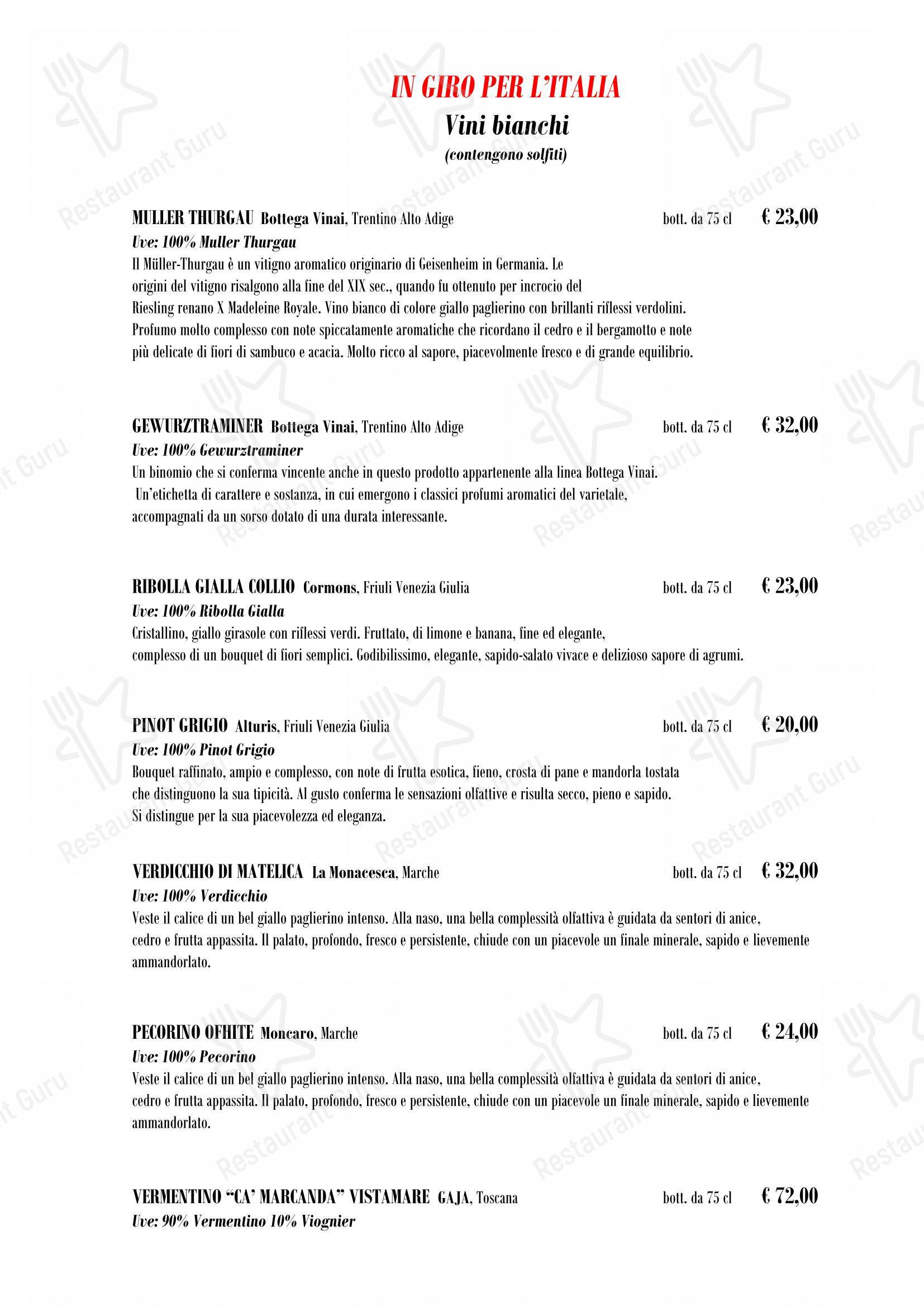 Menu bar per Grani e Salami in Novara