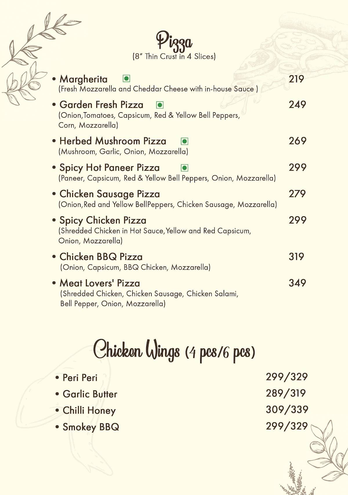 HYGGE menu