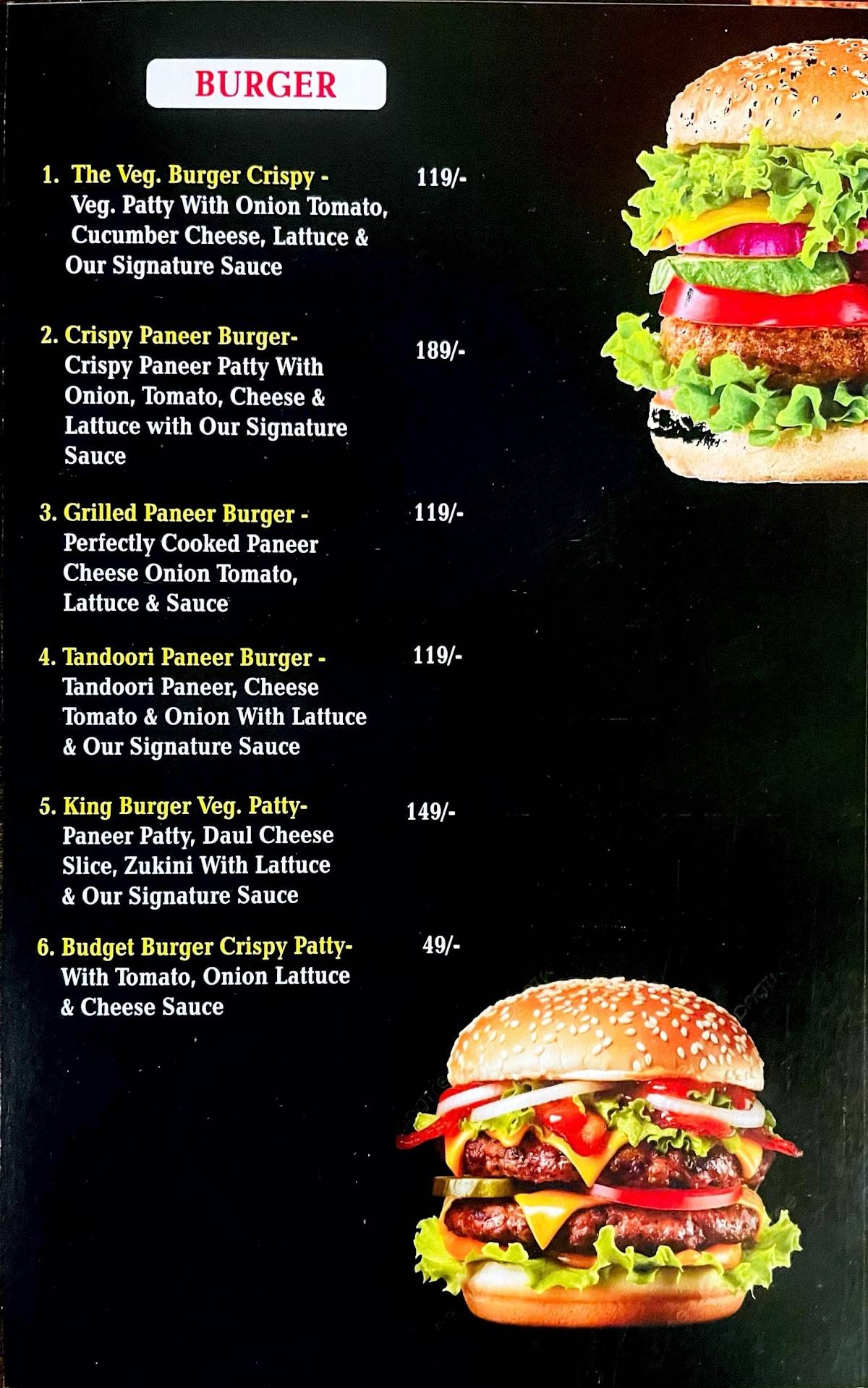 Happy Moments Cafe & Bakery menu