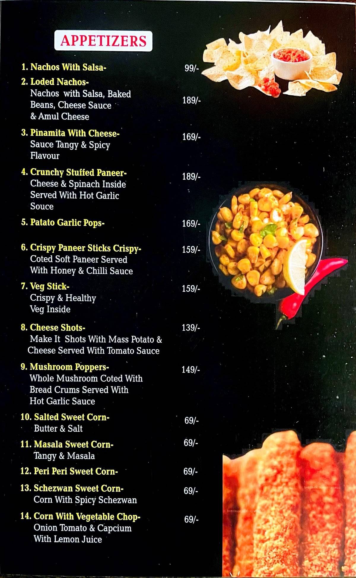 Happy Moments Cafe & Bakery menu