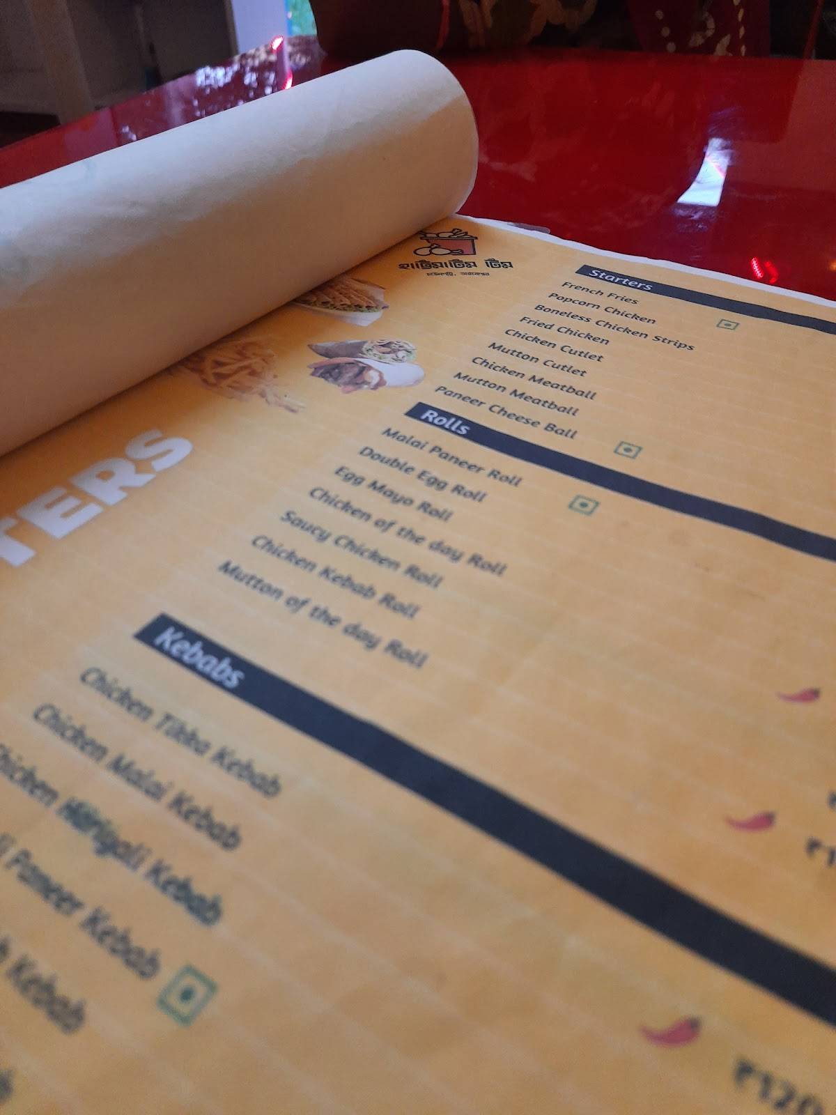 Hattimatim Tim menu