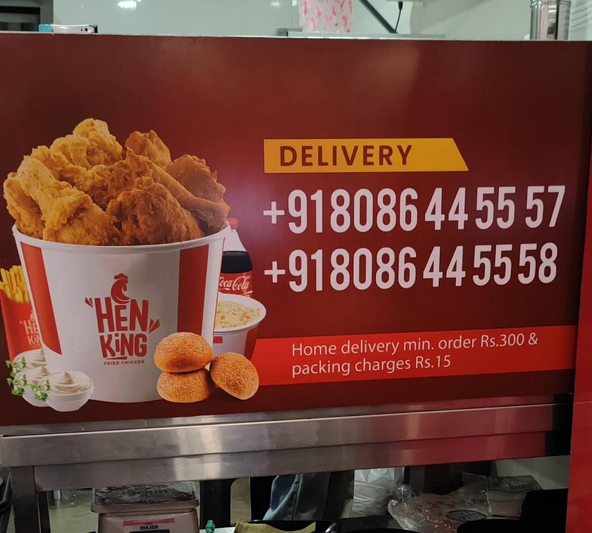 HenKing Fried Chicken menu