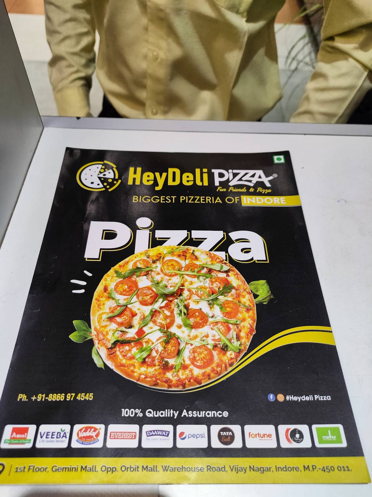 Menu at Heydeli Pizza, Indore