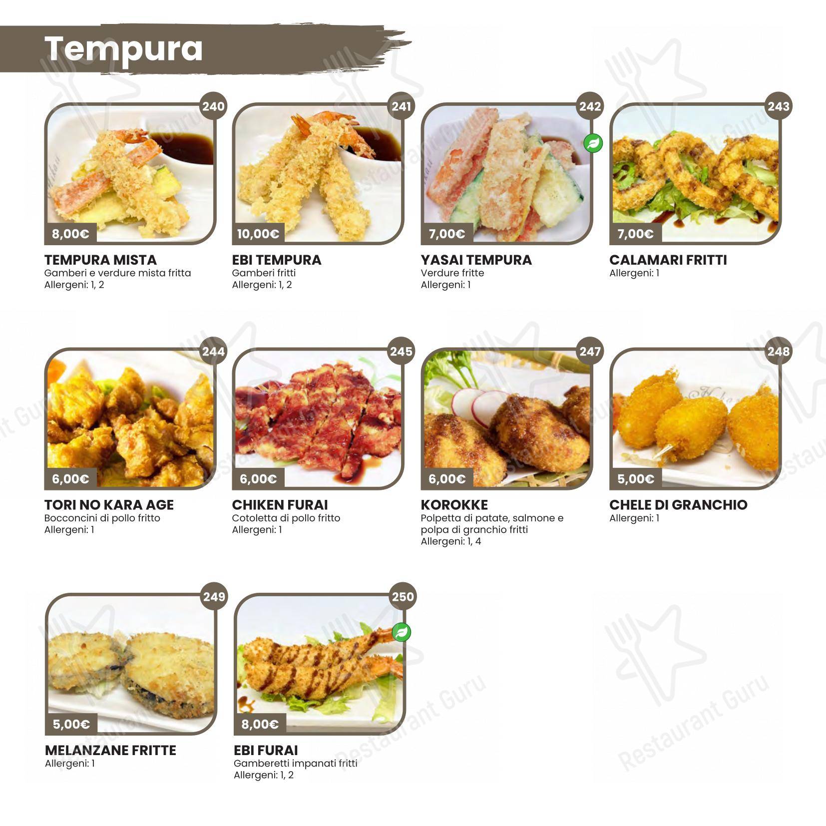 Menu di Hikari Sushi - 菜单