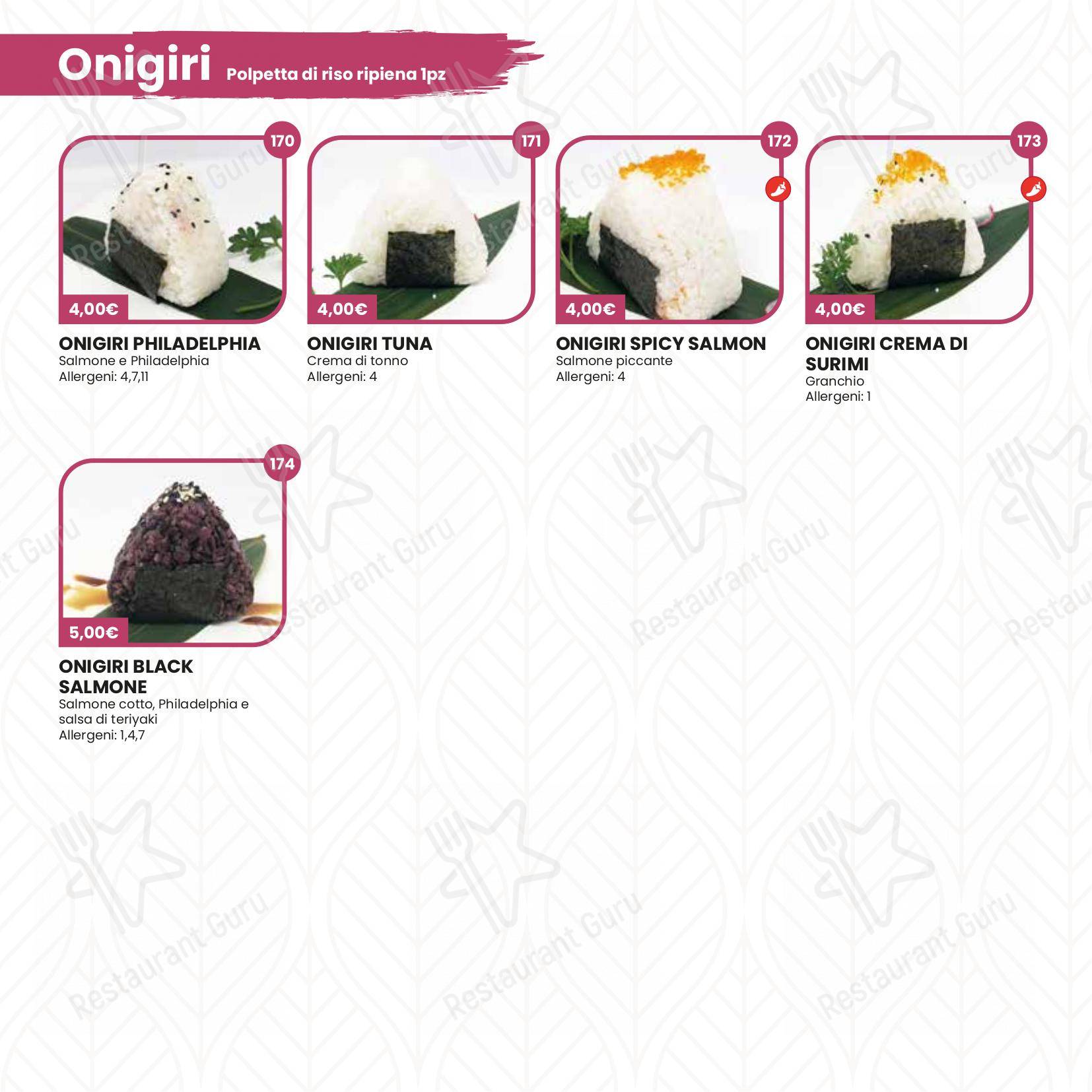 Основное меню per Hikari Sushi ristorante