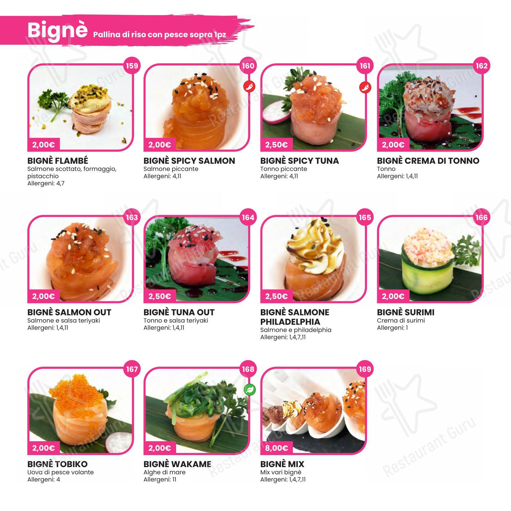 Menu di Hikari Sushi - 菜单