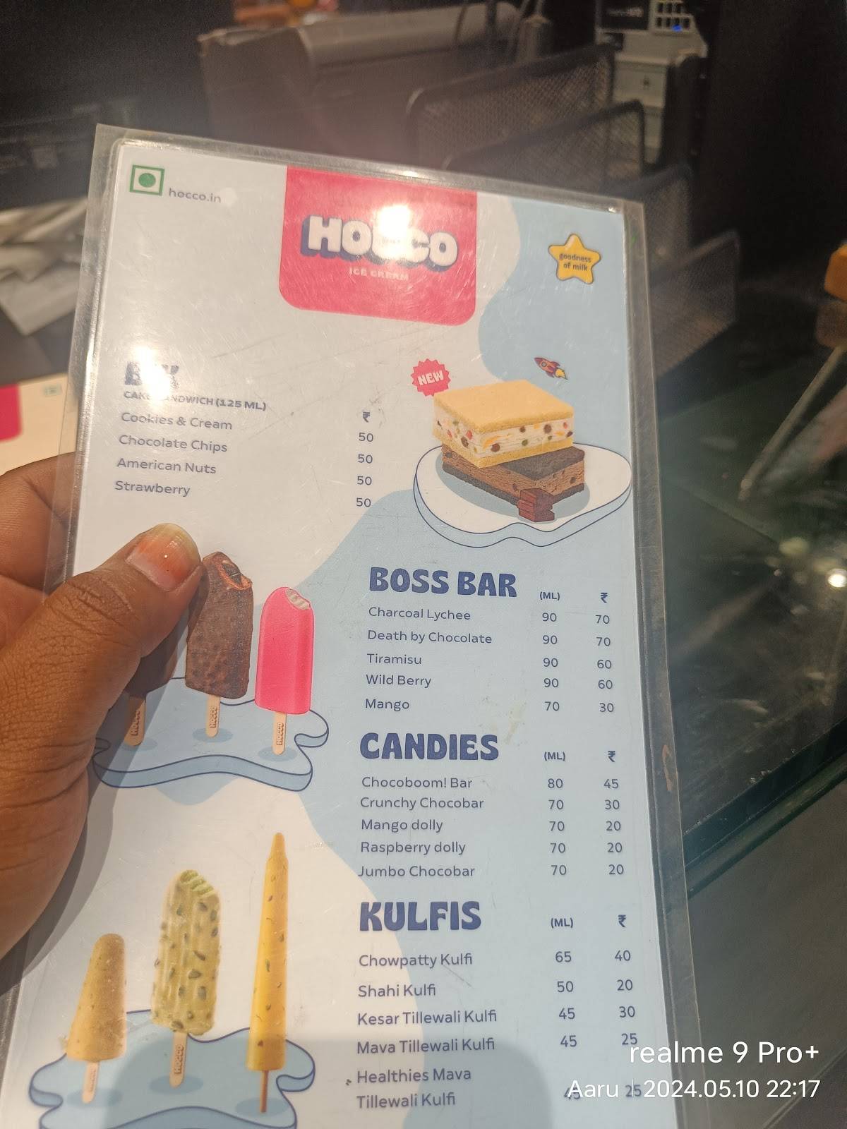 Hocco Eatery (Chandkheda) menu